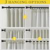 image:imageNICETOWN Room Darkening Patio Curtains for Sliding Door Hook BeltRod PocketBack Tab Thermal Window Treatment Room Divider Curtains for BedroomLiving Room Angora W100 x L84 1 PanelNatural