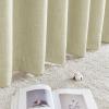 image:imageNICETOWN Room Darkening Patio Curtains for Sliding Door Hook BeltRod PocketBack Tab Thermal Window Treatment Room Divider Curtains for BedroomLiving Room Angora W100 x L84 1 PanelBeige