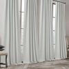 image:imageNICETOWN Room Darkening Patio Curtains for Sliding Door Hook BeltRod PocketBack Tab Thermal Window Treatment Room Divider Curtains for BedroomLiving Room Angora W100 x L84 1 PanelGreyish White