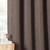 image:imageNICETOWN Room Darkening Patio Curtains for Sliding Door Hook BeltRod PocketBack Tab Thermal Window Treatment Room Divider Curtains for BedroomLiving Room Angora W100 x L84 1 PanelBrown