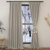 image:imageNICETOWN Room Darkening Patio Curtains for Sliding Door Hook BeltRod PocketBack Tab Thermal Window Treatment Room Divider Curtains for BedroomLiving Room Angora W100 x L84 1 PanelAngora