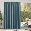 image:imageNICETOWN Room Darkening Patio Curtains for Sliding Door Hook BeltRod PocketBack Tab Thermal Window Treatment Room Divider Curtains for BedroomLiving Room Angora W100 x L84 1 PanelGreyish Blue