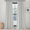 image:imageNICETOWN Room Darkening Patio Curtains for Sliding Door Hook BeltRod PocketBack Tab Thermal Window Treatment Room Divider Curtains for BedroomLiving Room Angora W100 x L84 1 PanelGreyish White