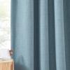 image:imageNICETOWN Room Darkening Patio Curtains for Sliding Door Hook BeltRod PocketBack Tab Thermal Window Treatment Room Divider Curtains for BedroomLiving Room Angora W100 x L84 1 PanelMist Blue
