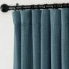image:imageNICETOWN Room Darkening Patio Curtains for Sliding Door Hook BeltRod PocketBack Tab Thermal Window Treatment Room Divider Curtains for BedroomLiving Room Angora W100 x L84 1 PanelGreyish Blue