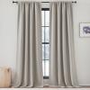 image:imageNICETOWN Room Darkening Patio Curtains for Sliding Door Hook BeltRod PocketBack Tab Thermal Window Treatment Room Divider Curtains for BedroomLiving Room Angora W100 x L84 1 PanelAngora