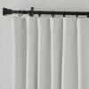 image:imageNICETOWN Room Darkening Patio Curtains for Sliding Door Hook BeltRod PocketBack Tab Thermal Window Treatment Room Divider Curtains for BedroomLiving Room Angora W100 x L84 1 PanelGreyish White