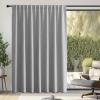 image:imageNICETOWN Room Darkening Patio Curtains for Sliding Door Hook BeltRod PocketBack Tab Thermal Window Treatment Room Divider Curtains for BedroomLiving Room Angora W100 x L84 1 PanelLight Grey
