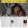 image:imageNICETOWN Room Darkening Patio Curtains for Sliding Door Hook BeltRod PocketBack Tab Thermal Window Treatment Room Divider Curtains for BedroomLiving Room Angora W100 x L84 1 PanelHook Belt  Greyish White