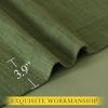 image:imageNICETOWN Room Darkening Patio Curtains for Sliding Door Hook BeltRod PocketBack Tab Thermal Window Treatment Room Divider Curtains for BedroomLiving Room Angora W100 x L84 1 PanelForest Green