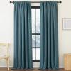 image:imageNICETOWN Room Darkening Patio Curtains for Sliding Door Hook BeltRod PocketBack Tab Thermal Window Treatment Room Divider Curtains for BedroomLiving Room Angora W100 x L84 1 PanelGreyish Blue