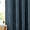 image:imageNICETOWN Room Darkening Patio Curtains for Sliding Door Hook BeltRod PocketBack Tab Thermal Window Treatment Room Divider Curtains for BedroomLiving Room Angora W100 x L84 1 PanelStone Blue