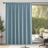 image:imageNICETOWN Room Darkening Patio Curtains for Sliding Door Hook BeltRod PocketBack Tab Thermal Window Treatment Room Divider Curtains for BedroomLiving Room Angora W100 x L84 1 PanelMist Blue