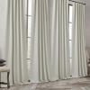 image:imageNICETOWN Room Darkening Patio Curtains for Sliding Door Hook BeltRod PocketBack Tab Thermal Window Treatment Room Divider Curtains for BedroomLiving Room Angora W100 x L84 1 PanelNatural
