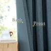 image:imageNICETOWN Room Darkening Patio Curtains for Sliding Door Hook BeltRod PocketBack Tab Thermal Window Treatment Room Divider Curtains for BedroomLiving Room Angora W100 x L84 1 PanelGreyish Blue
