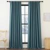 image:imageNICETOWN Room Darkening Patio Curtains for Sliding Door Hook BeltRod PocketBack Tab Thermal Window Treatment Room Divider Curtains for BedroomLiving Room Angora W100 x L84 1 PanelGreyish Blue