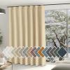 image:imageNICETOWN Room Darkening Patio Curtains for Sliding Door Hook BeltRod PocketBack Tab Thermal Window Treatment Room Divider Curtains for BedroomLiving Room Angora W100 x L84 1 PanelOatmeal