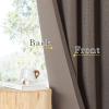 image:imageNICETOWN Room Darkening Patio Curtains for Sliding Door Hook BeltRod PocketBack Tab Thermal Window Treatment Room Divider Curtains for BedroomLiving Room Angora W100 x L84 1 PanelBrown