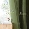 image:imageNICETOWN Room Darkening Patio Curtains for Sliding Door Hook BeltRod PocketBack Tab Thermal Window Treatment Room Divider Curtains for BedroomLiving Room Angora W100 x L84 1 PanelForest Green