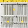 image:imageNICETOWN Room Darkening Patio Curtains for Sliding Door Hook BeltRod PocketBack Tab Thermal Window Treatment Room Divider Curtains for BedroomLiving Room Angora W100 x L84 1 PanelNatural
