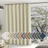 image:imageNICETOWN Room Darkening Patio Curtains for Sliding Door Hook BeltRod PocketBack Tab Thermal Window Treatment Room Divider Curtains for BedroomLiving Room Angora W100 x L84 1 PanelBeige
