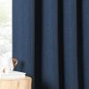 image:imageNICETOWN Room Darkening Patio Curtains for Sliding Door Hook BeltRod PocketBack Tab Thermal Window Treatment Room Divider Curtains for BedroomLiving Room Angora W100 x L84 1 PanelNavy Blue