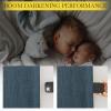 image:imageNICETOWN Room Darkening Patio Curtains for Sliding Door Hook BeltRod PocketBack Tab Thermal Window Treatment Room Divider Curtains for BedroomLiving Room Angora W100 x L84 1 PanelStone Blue
