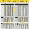 image:imageNICETOWN Room Darkening Patio Curtains for Sliding Door Hook BeltRod PocketBack Tab Thermal Window Treatment Room Divider Curtains for BedroomLiving Room Angora W100 x L84 1 PanelNatural