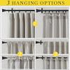 image:imageNICETOWN Room Darkening Patio Curtains for Sliding Door Hook BeltRod PocketBack Tab Thermal Window Treatment Room Divider Curtains for BedroomLiving Room Angora W100 x L84 1 PanelAngora