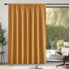 image:imageNICETOWN Room Darkening Patio Curtains for Sliding Door Hook BeltRod PocketBack Tab Thermal Window Treatment Room Divider Curtains for BedroomLiving Room Angora W100 x L84 1 PanelHook Belt  Gold Brown