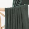 image:imageNICETOWN Room Darkening Patio Curtains for Sliding Door Hook BeltRod PocketBack Tab Thermal Window Treatment Room Divider Curtains for BedroomLiving Room Angora W100 x L84 1 PanelGreyish Green