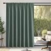 image:imageNICETOWN Room Darkening Patio Curtains for Sliding Door Hook BeltRod PocketBack Tab Thermal Window Treatment Room Divider Curtains for BedroomLiving Room Angora W100 x L84 1 PanelGreyish Green