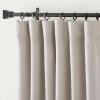 image:imageNICETOWN Room Darkening Patio Curtains for Sliding Door Hook BeltRod PocketBack Tab Thermal Window Treatment Room Divider Curtains for BedroomLiving Room Angora W100 x L84 1 PanelAngora