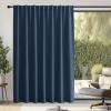 image:imageNICETOWN Room Darkening Patio Curtains for Sliding Door Hook BeltRod PocketBack Tab Thermal Window Treatment Room Divider Curtains for BedroomLiving Room Angora W100 x L84 1 PanelNavy Blue