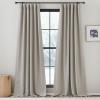 image:imageNICETOWN Room Darkening Patio Curtains for Sliding Door Hook BeltRod PocketBack Tab Thermal Window Treatment Room Divider Curtains for BedroomLiving Room Angora W100 x L84 1 PanelAngora