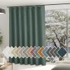 image:imageNICETOWN Room Darkening Patio Curtains for Sliding Door Hook BeltRod PocketBack Tab Thermal Window Treatment Room Divider Curtains for BedroomLiving Room Angora W100 x L84 1 PanelGreyish Green