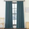 image:imageNICETOWN Room Darkening Patio Curtains for Sliding Door Hook BeltRod PocketBack Tab Thermal Window Treatment Room Divider Curtains for BedroomLiving Room Angora W100 x L84 1 PanelGreyish Blue