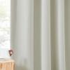image:imageNICETOWN Room Darkening Patio Curtains for Sliding Door Hook BeltRod PocketBack Tab Thermal Window Treatment Room Divider Curtains for BedroomLiving Room Angora W100 x L84 1 PanelNatural