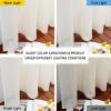 image:imageNICETOWN White Sheer Linen Curtains for Windows 84 inch Length Grommet Top Semi Sheer Vertical Drapes Privacy with Light Filter for BedroomLiving RoomSliding Door 52 inch Wide 2 PCsNatural