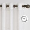 image:imageNICETOWN White Sheer Linen Curtains for Windows 84 inch Length Grommet Top Semi Sheer Vertical Drapes Privacy with Light Filter for BedroomLiving RoomSliding Door 52 inch Wide 2 PCsLinen