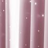 image:imageNICETOWN Kids Blackout Curtains for Bedroom  Hollow Star Space Inspired Night Sky Twinkle Blue Children Star Curtain Window Drape 1 Panel 52 x 63 inches Panel Navy BlueBaby Pink