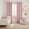 image:imageNICETOWN Kids Blackout Curtains for Bedroom  Hollow Star Space Inspired Night Sky Twinkle Blue Children Star Curtain Window Drape 1 Panel 52 x 63 inches Panel Navy BlueBaby Pink