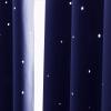 image:imageNICETOWN Kids Blackout Curtains for Bedroom  Hollow Star Space Inspired Night Sky Twinkle Blue Children Star Curtain Window Drape 1 Panel 52 x 63 inches Panel Navy BlueNavy Blue