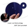 image:imageNICETOWN Kids Blackout Curtains for Bedroom  Hollow Star Space Inspired Night Sky Twinkle Blue Children Star Curtain Window Drape 1 Panel 52 x 63 inches Panel Navy BlueNavy Blue