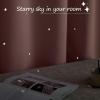 image:imageNICETOWN Kids Curtains Navy Blue Romantic Star Curtains Thermal Insulated Blackout Curtains for Kids Teenagers Bedroom Small Window W52 x L63 Set of 2Light Pink
