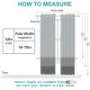 image:imageNICETOWN Kids Curtains Navy Blue Romantic Star Curtains Thermal Insulated Blackout Curtains for Kids Teenagers Bedroom Small Window W52 x L63 Set of 2Greyish White