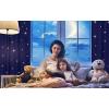 image:imageNICETOWN Kids Curtains Navy Blue Romantic Star Curtains Thermal Insulated Blackout Curtains for Kids Teenagers Bedroom Small Window W52 x L63 Set of 2Navy Blue