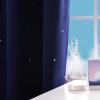 image:imageNICETOWN Kids Curtains Navy Blue Romantic Star Curtains Thermal Insulated Blackout Curtains for Kids Teenagers Bedroom Small Window W52 x L63 Set of 2Navy Blue