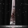 image:imageNICETOWN Kids Curtains Navy Blue Romantic Star Curtains Thermal Insulated Blackout Curtains for Kids Teenagers Bedroom Small Window W52 x L63 Set of 2Navy Blue