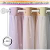 image:imageNICETOWN Kids Girls Bedroom Pink Curtains Star Cutout Blackout with White Sheer Pastel Nursery Window Curtain Panels for Thanksgiving Lavender Pink 2Pcs W52 x L84Rainbow1